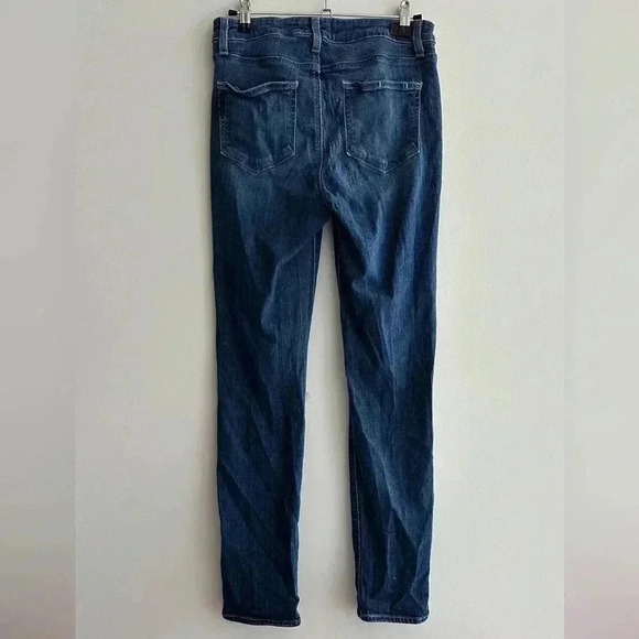 PAIGE Hoxton Crop Rollup Skinny Jeans, Dark Indigo, Size 29 - Picture 15 of 16